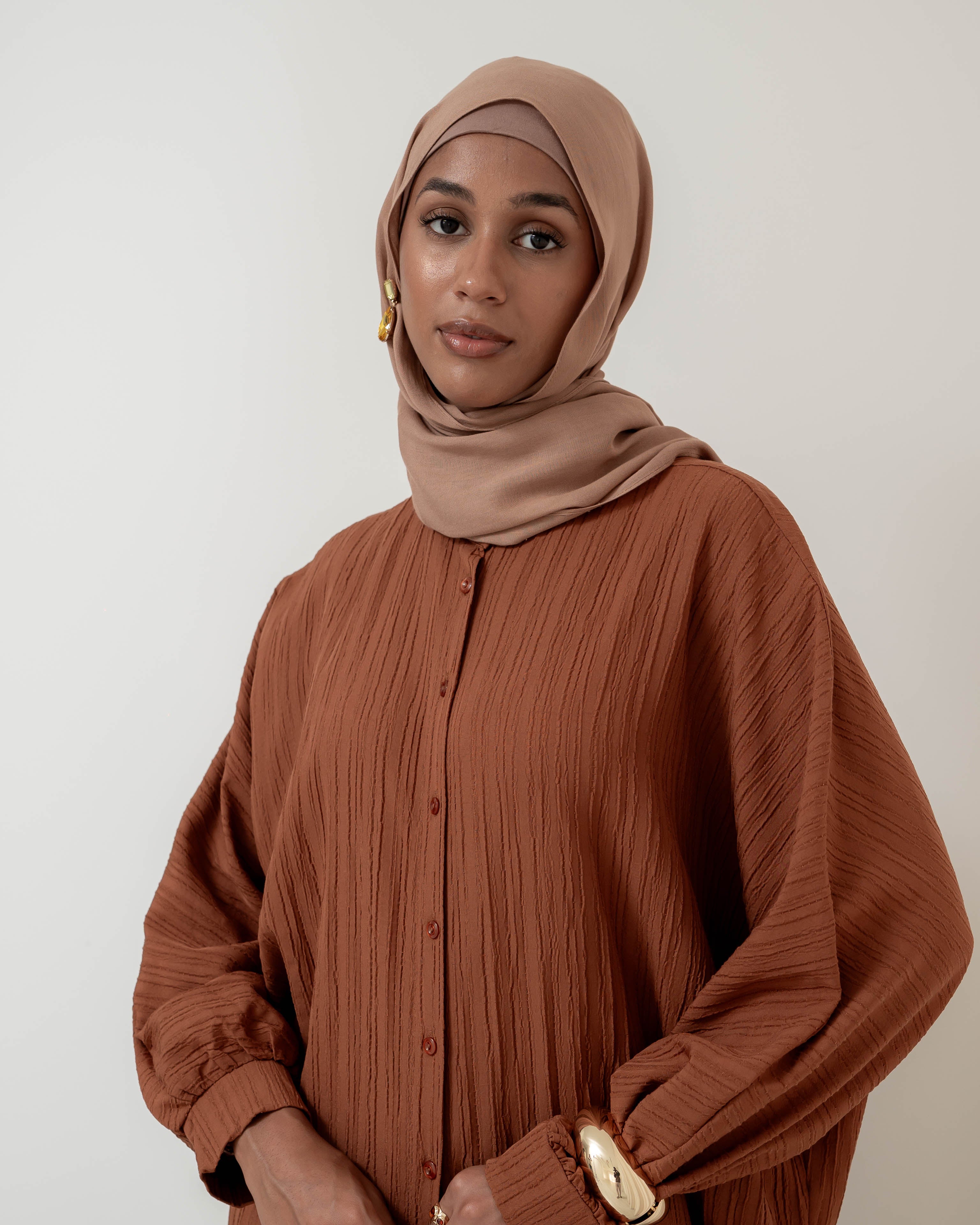 women's shirt dress with buttons for spring summer modest fashion 