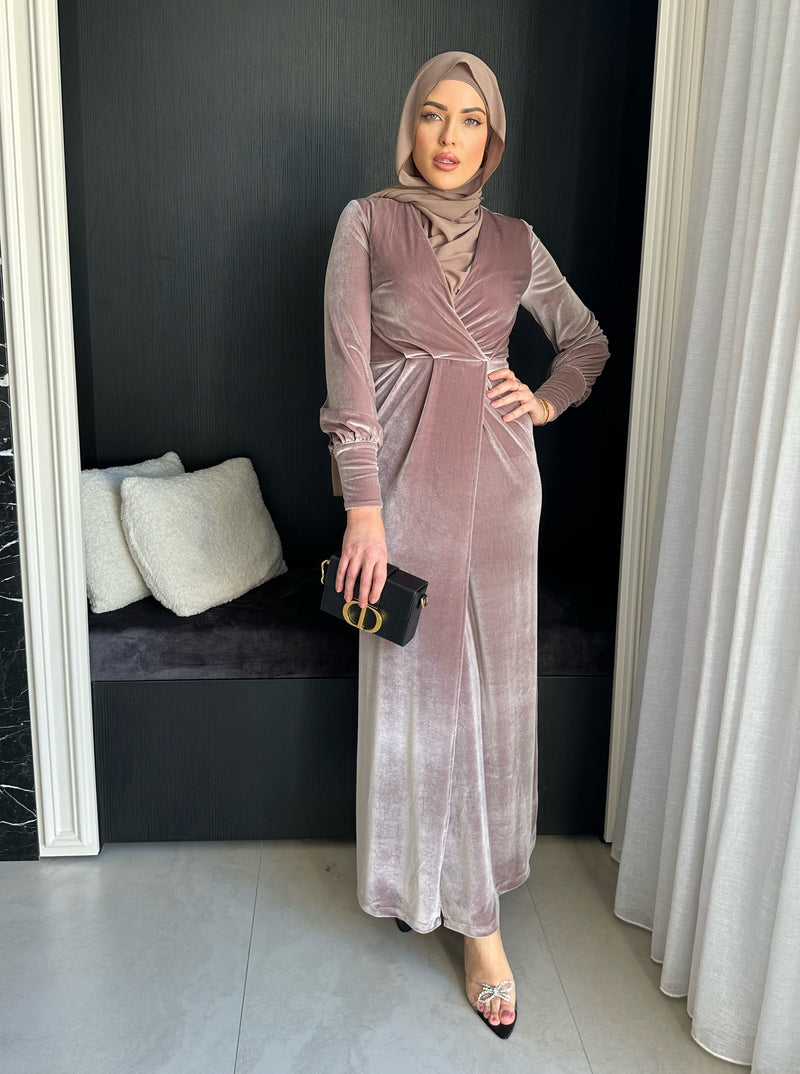Velvet hotsell hijab dress