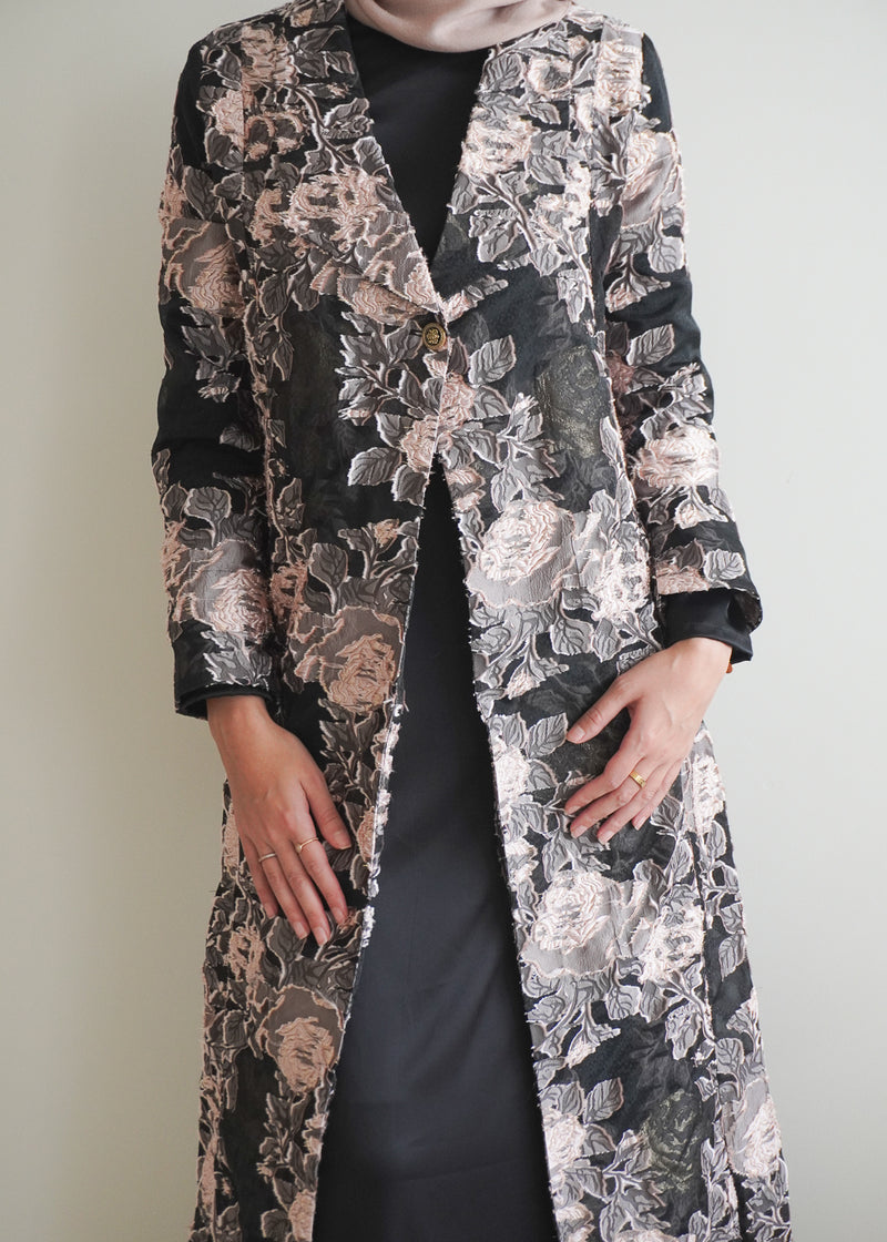 EDEN JACQUARD COAT- ROSE SET