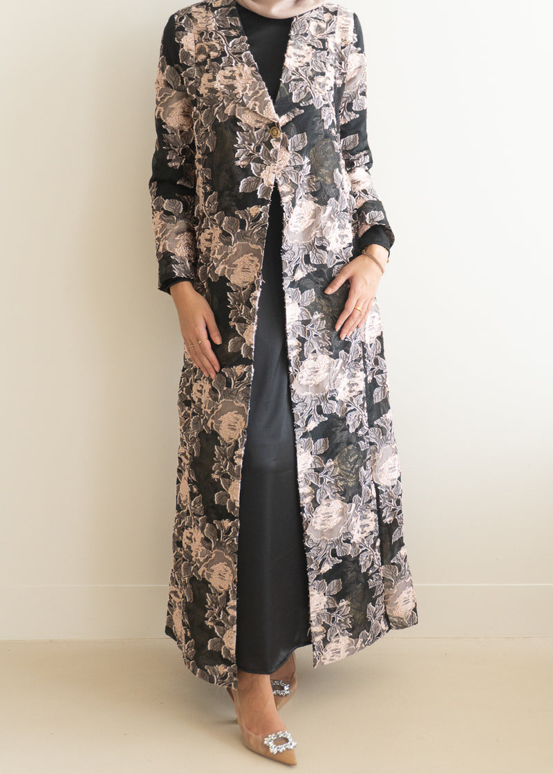 EDEN JACQUARD COAT- ROSE SET