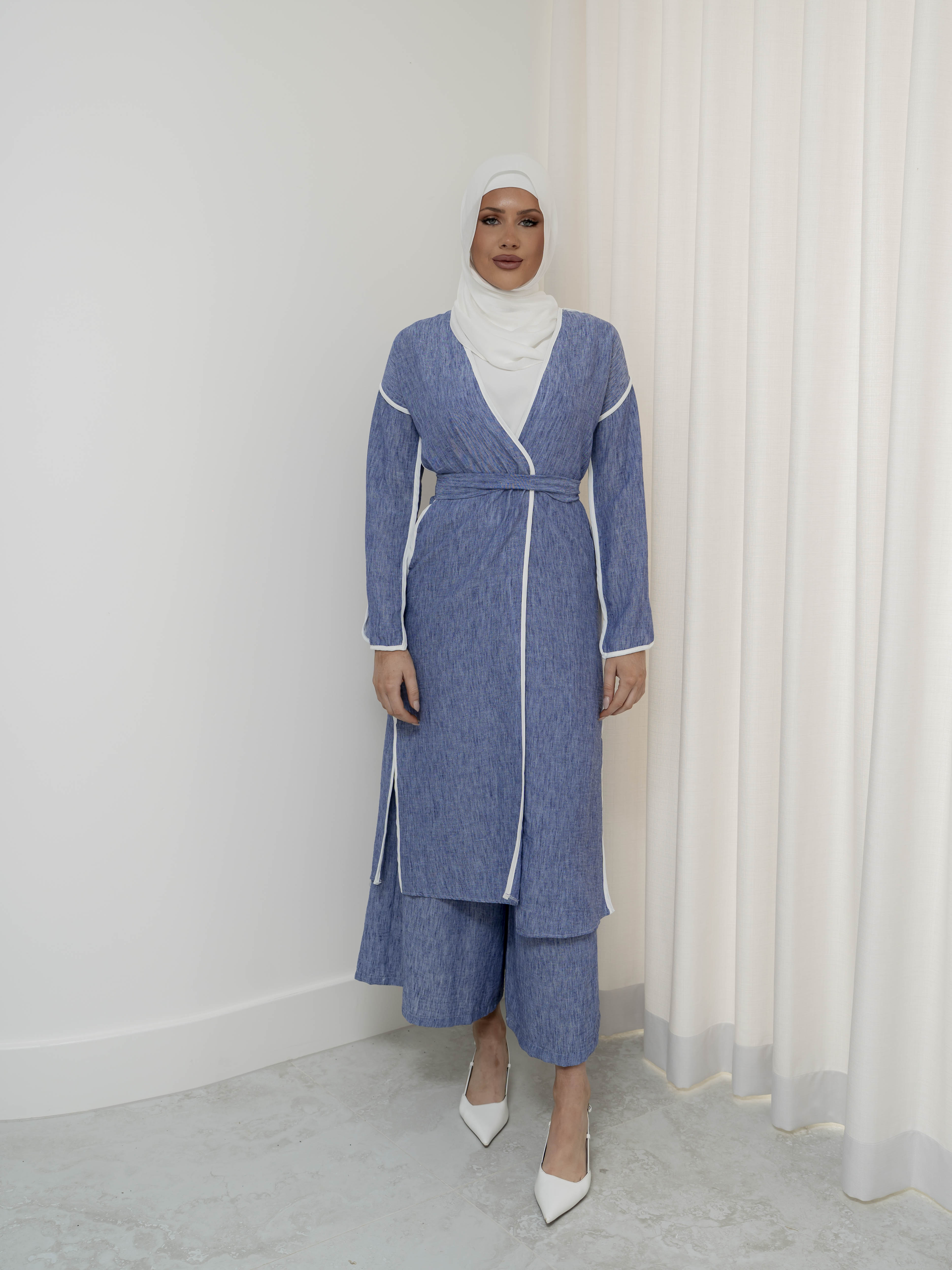 womens 3 piece co-ord matching set, lightweight and modest for spring/summer 