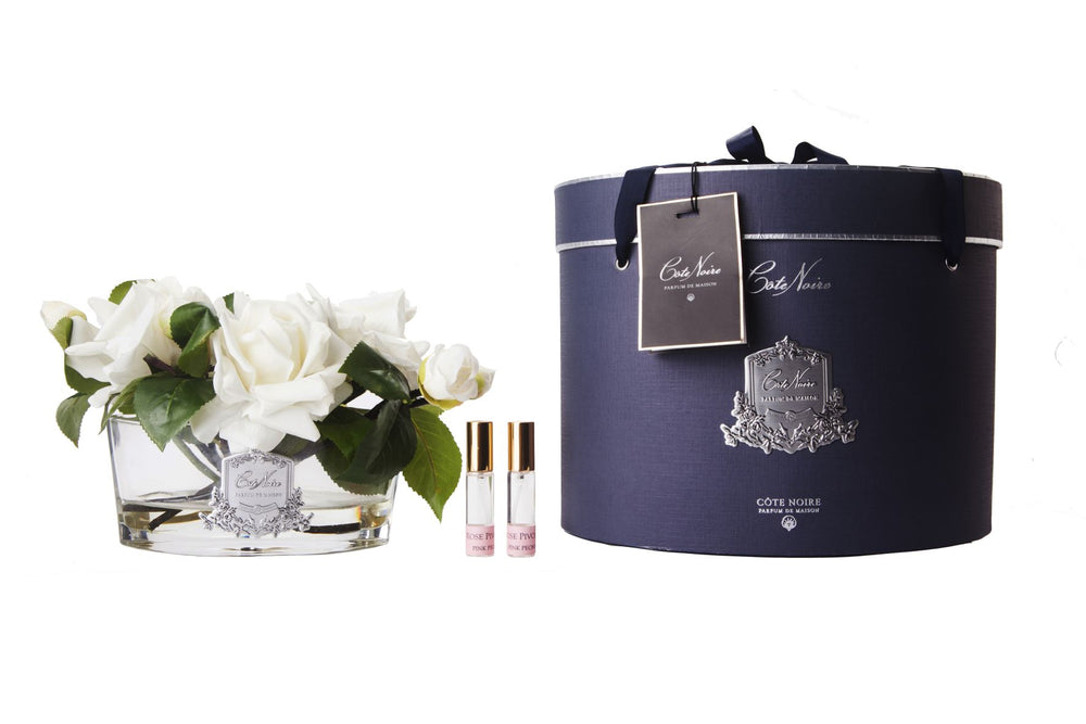 COTE NOIRE - LUXURY RANGE OVAL - IVORY WHITE ROSE