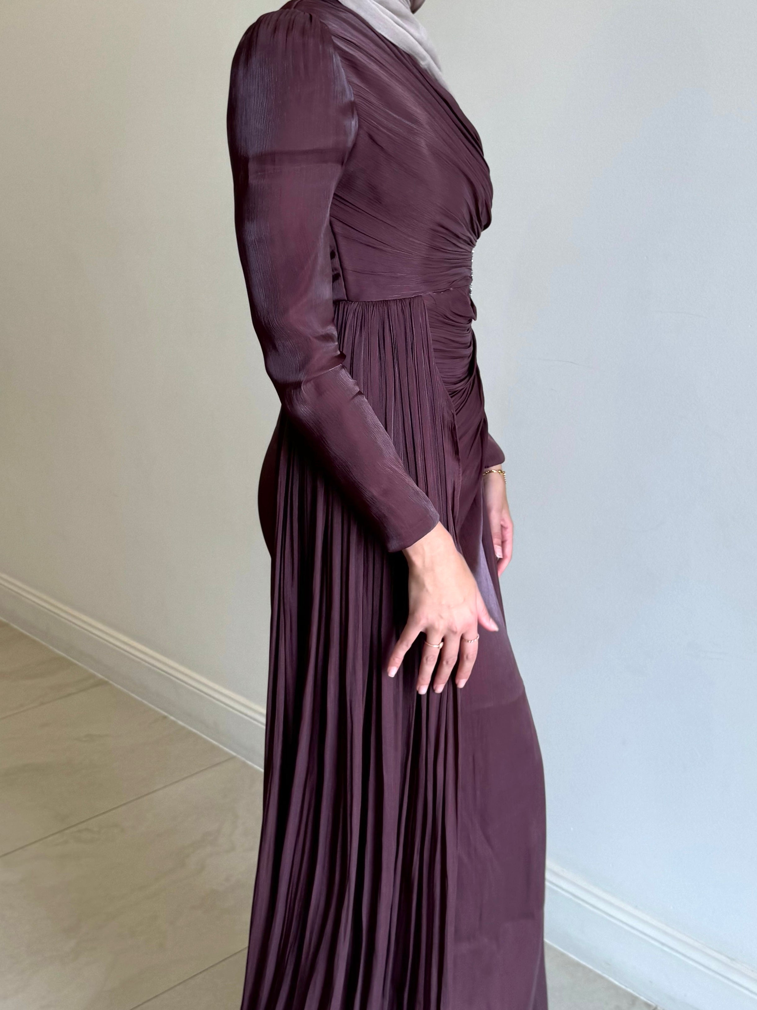 REANNE FORMAL DRESS- WINE