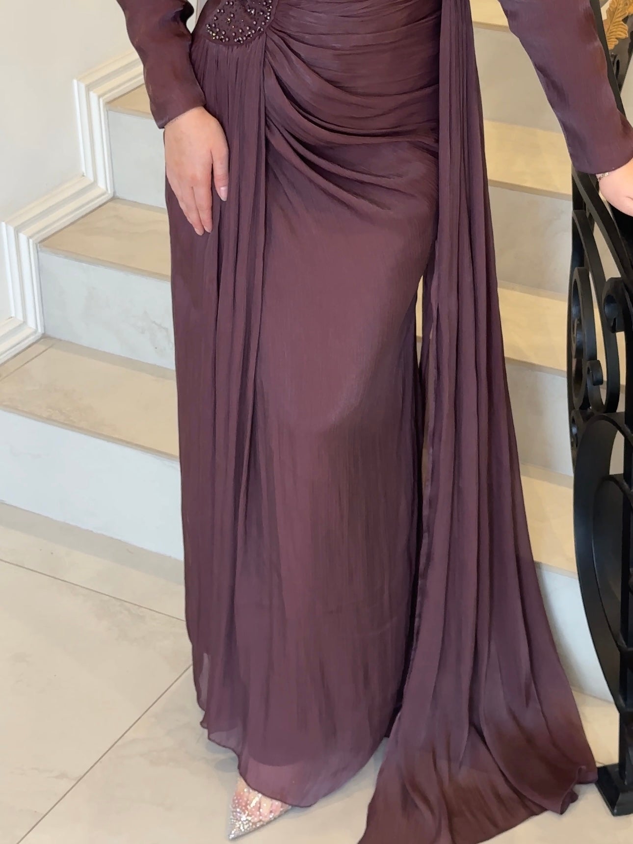 REANNE FORMAL DRESS- WINE