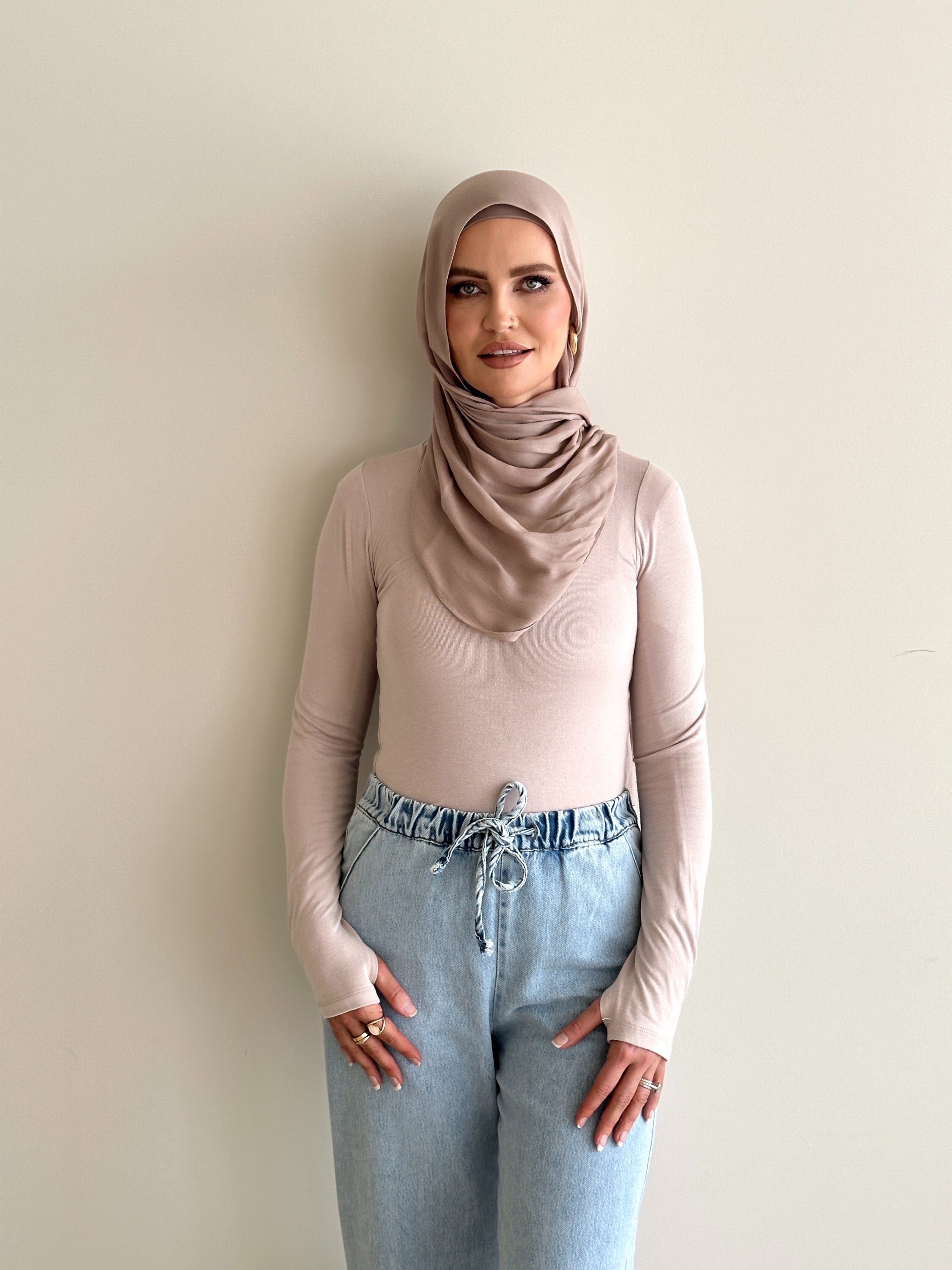 women's long sleeve body top, essential for layering 