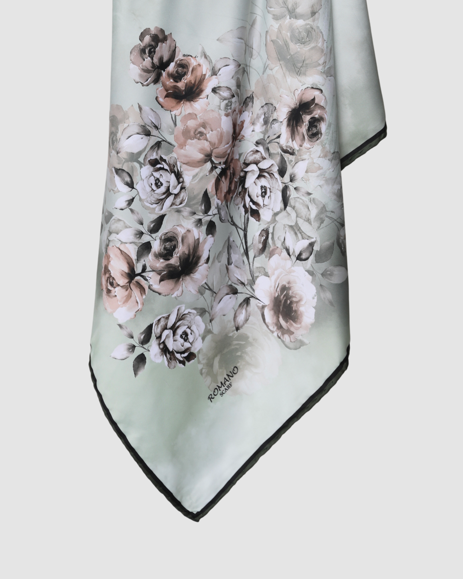 ROSE SILK SQUARE HIJAB, 110 X 110 CM