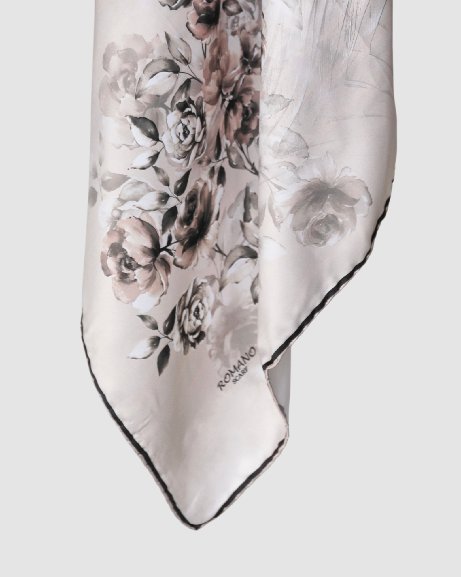 ROSE SILK SQUARE HIJAB, 110 X 110 CM