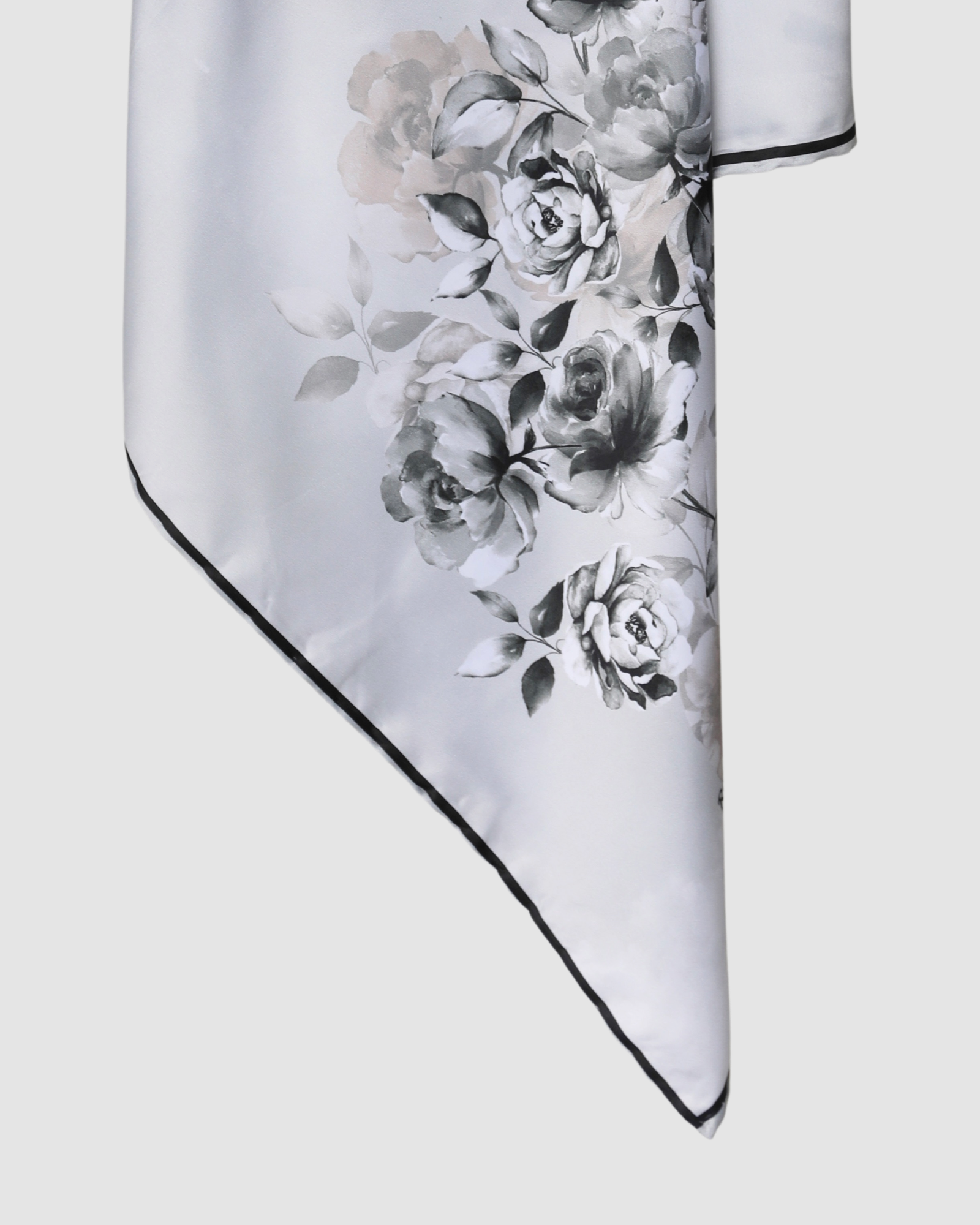  ROSE SILK SQUARE HIJAB, 110 X 110 CM