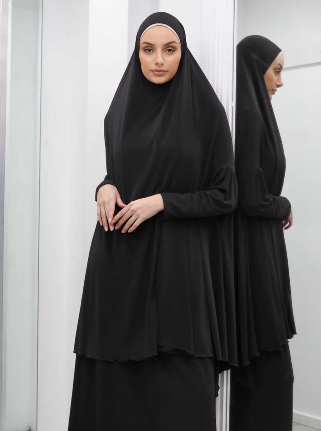 JILBAB WITH SLEEVES- BLACK