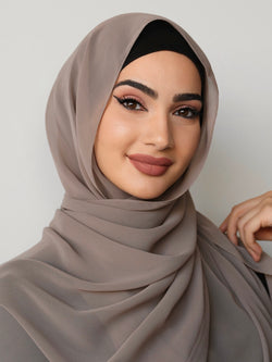 WALNUT CHIFFON SHAWL