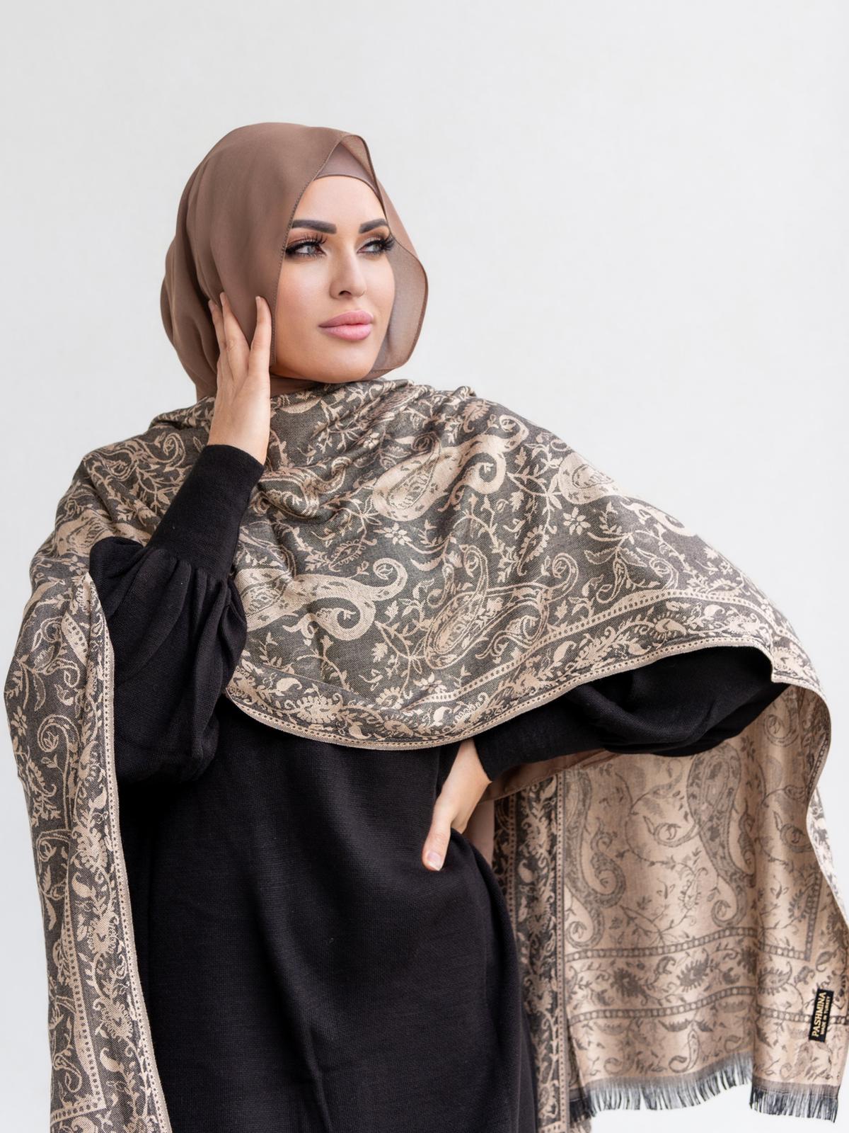 LATTE CRAFTED PASHMINA