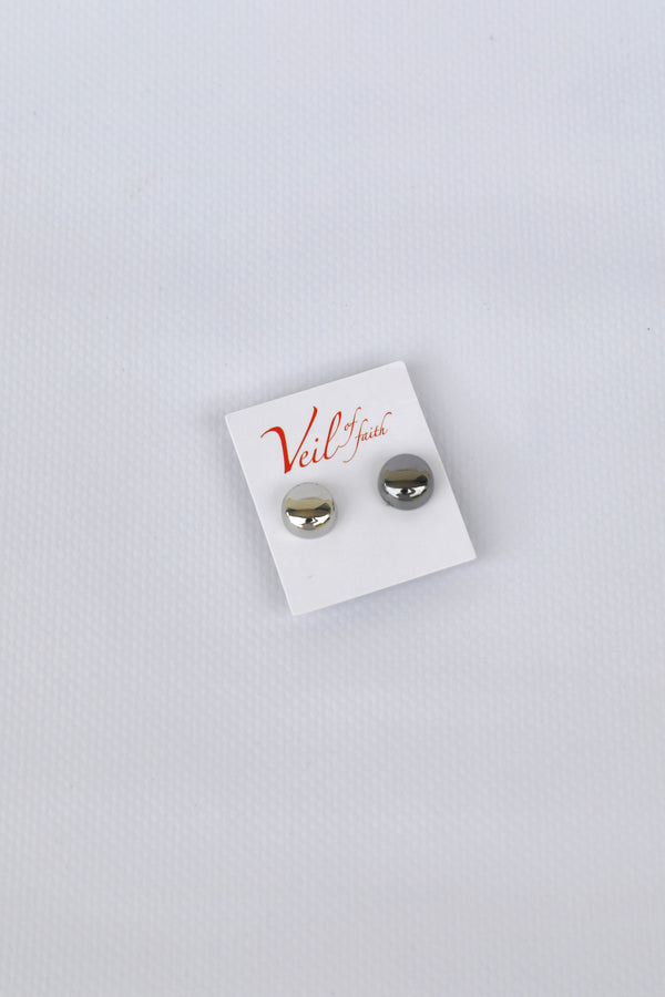 HIJAB MAGNET SILVER AND CHARCOAL SET