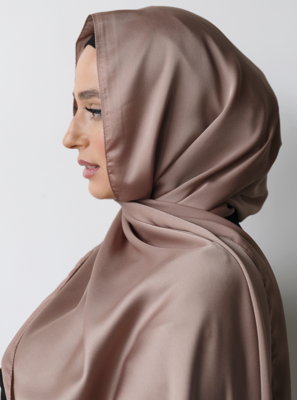 SILK LOOK DUSTY ROSE SCARF