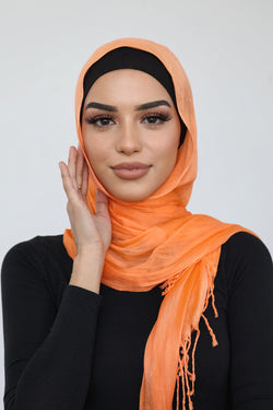 ORANGE FINE SCARF