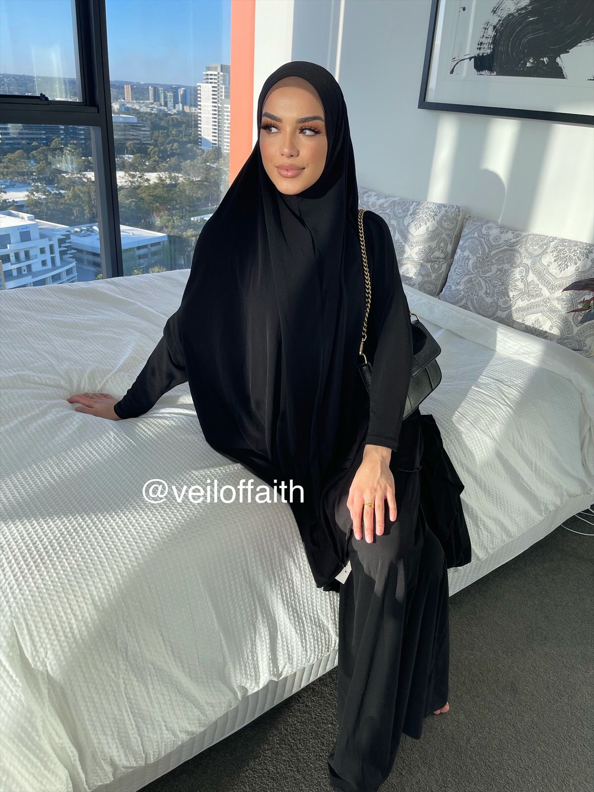 JILBAB WITH SLEEVES- BLACK