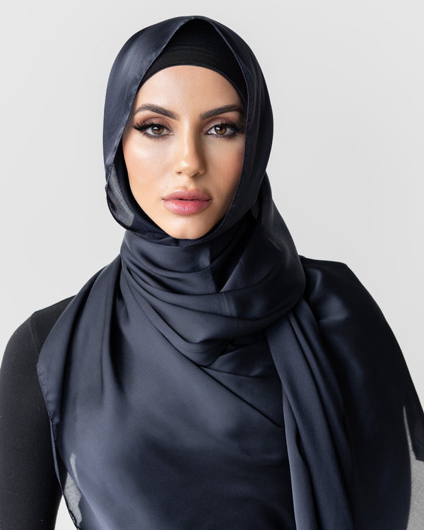 SILK LOOK SMOKE SCARF