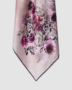 ROSE SILK SQUARE SCARF