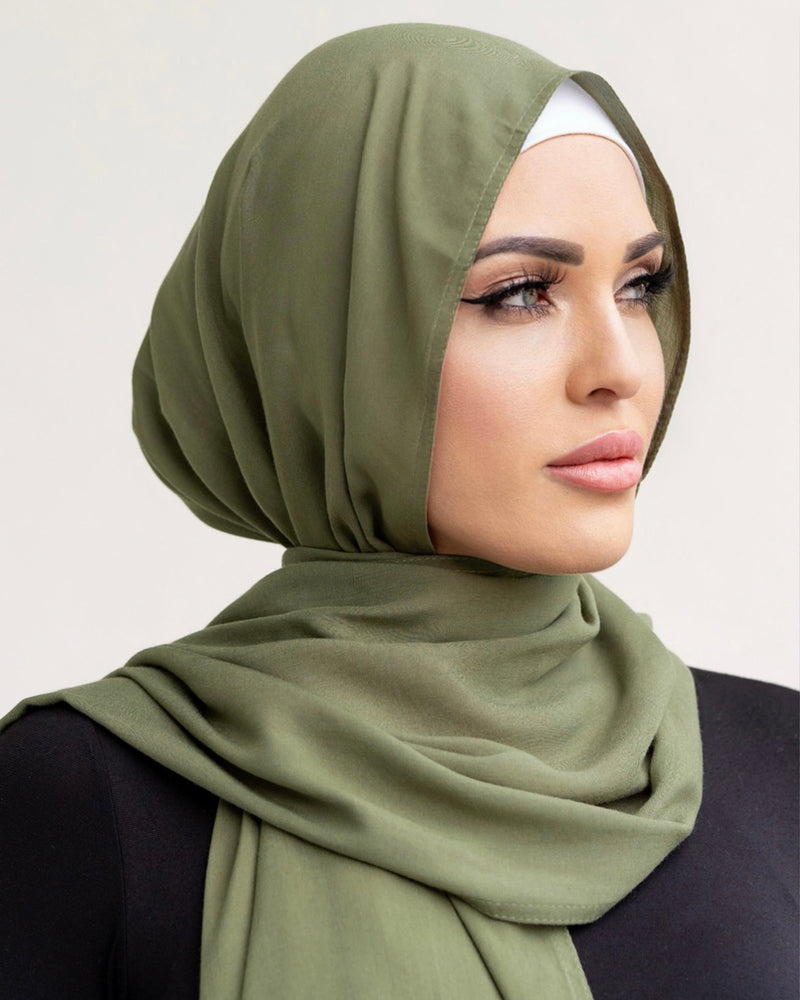 MIRAY OLIVE LONG SCARF